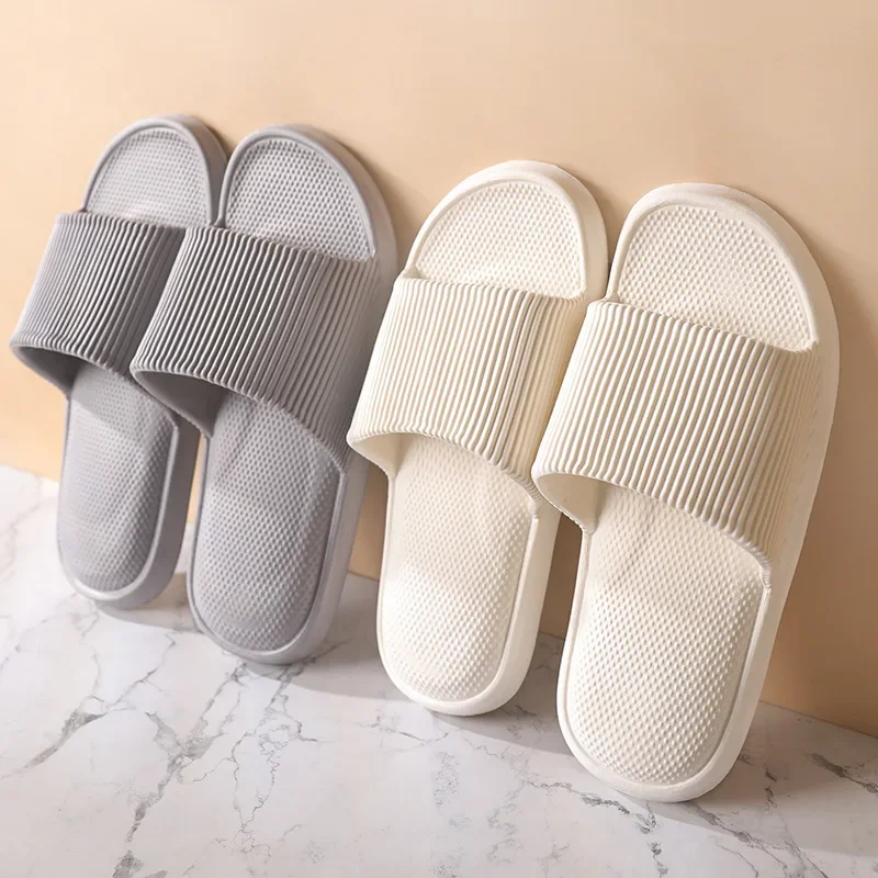 Japanese Slippers for Men and Women Summer Home Bathing Outdoor Sandals and Slippers Lightweight Dirty Resistant Thick Bottom Outward Wear Super Soft Sandals