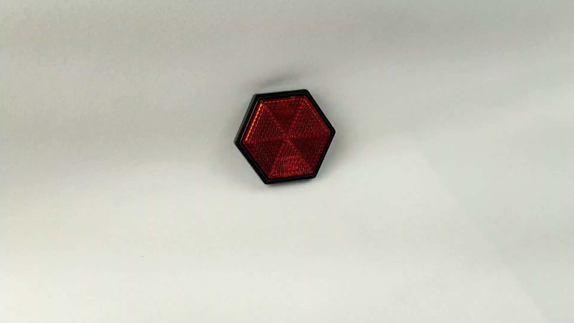 Hexagon Motorcycle Reflector Plastic Retro Reflector Km113 Buy Reflex
