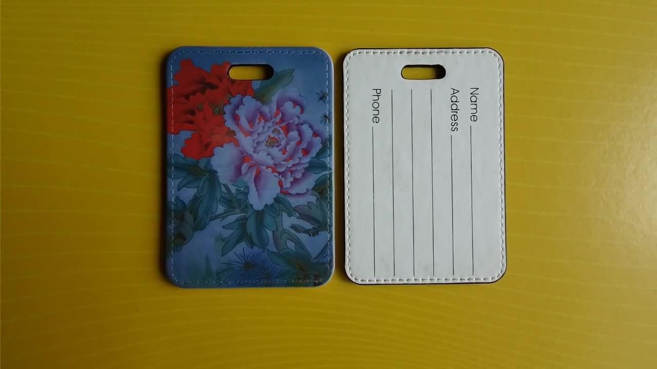 Blank Sublimation Pu Leather Heat Press Luggage Tag And Hang Tags Buy