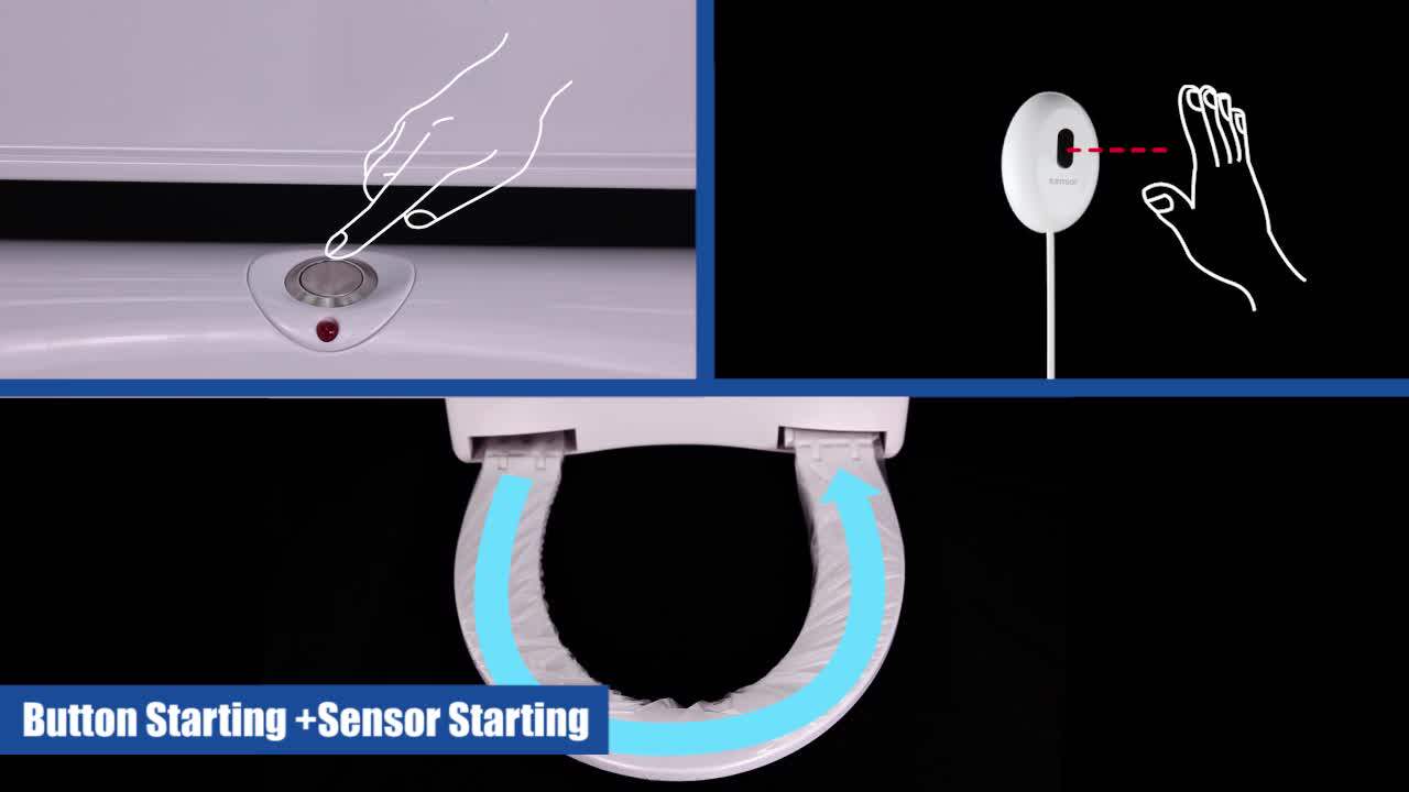 Automatic Hygienic Toilet Seat Cover With One Time Use Film For Public