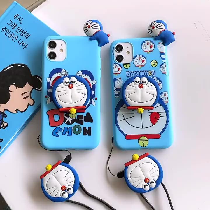 Fashion For Iphone 11 Pro Max 12 Pro Xs X 7 8 Mobile Phone Case Cute 3d Doraemon Melody Cinnamoroll Doll Strap Holder Stand Case Buy Case For Iphone Shenzhen Mobile Phone