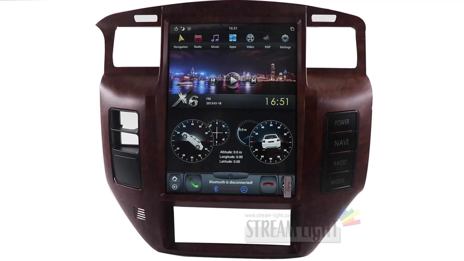 Vertical Screen Android 9 Headrest Monitor Hifi Sound Mp5 Car Radio