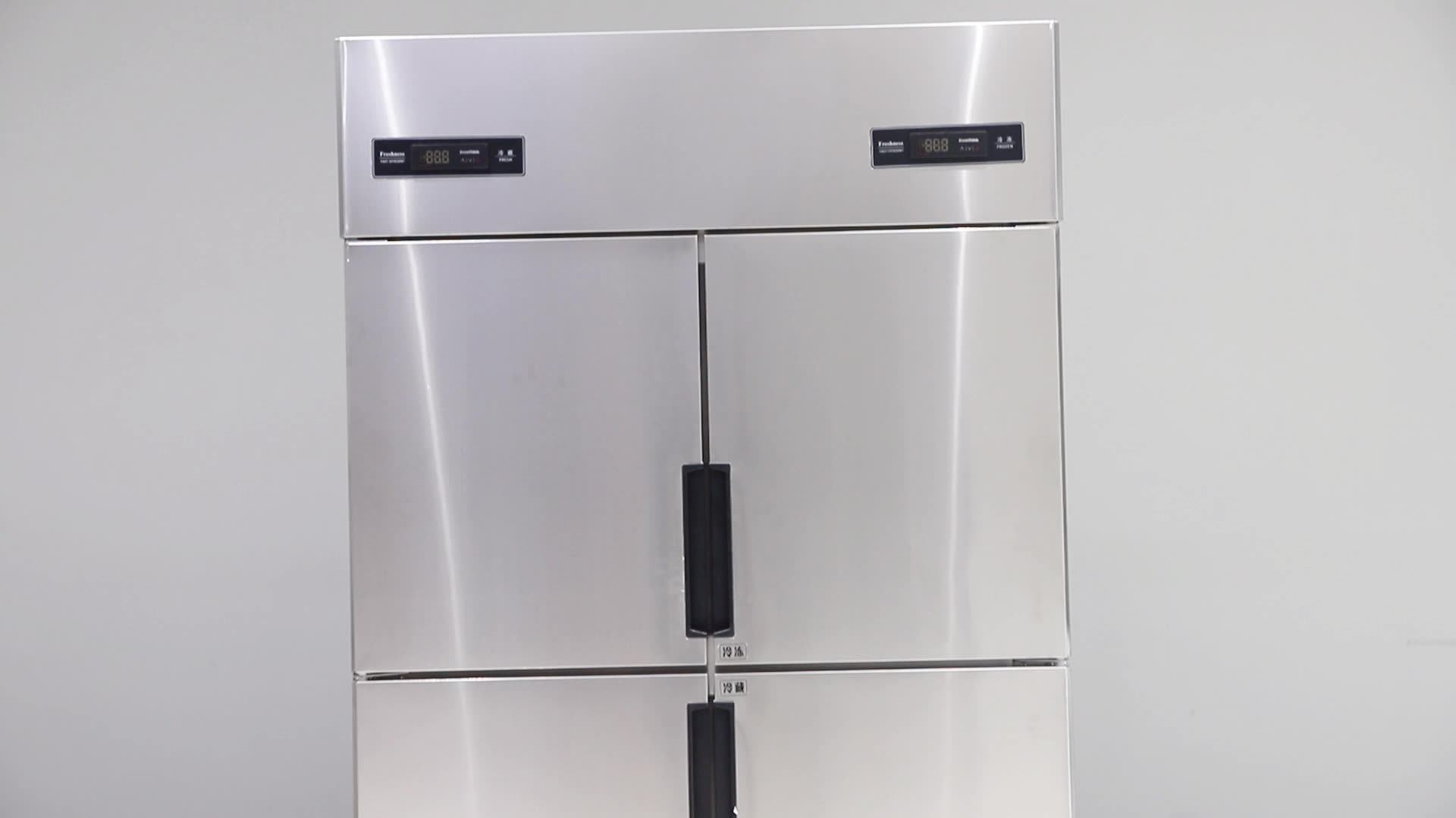 Cheap Business Super Double Temperature Upright Fourdoor Refrigerator