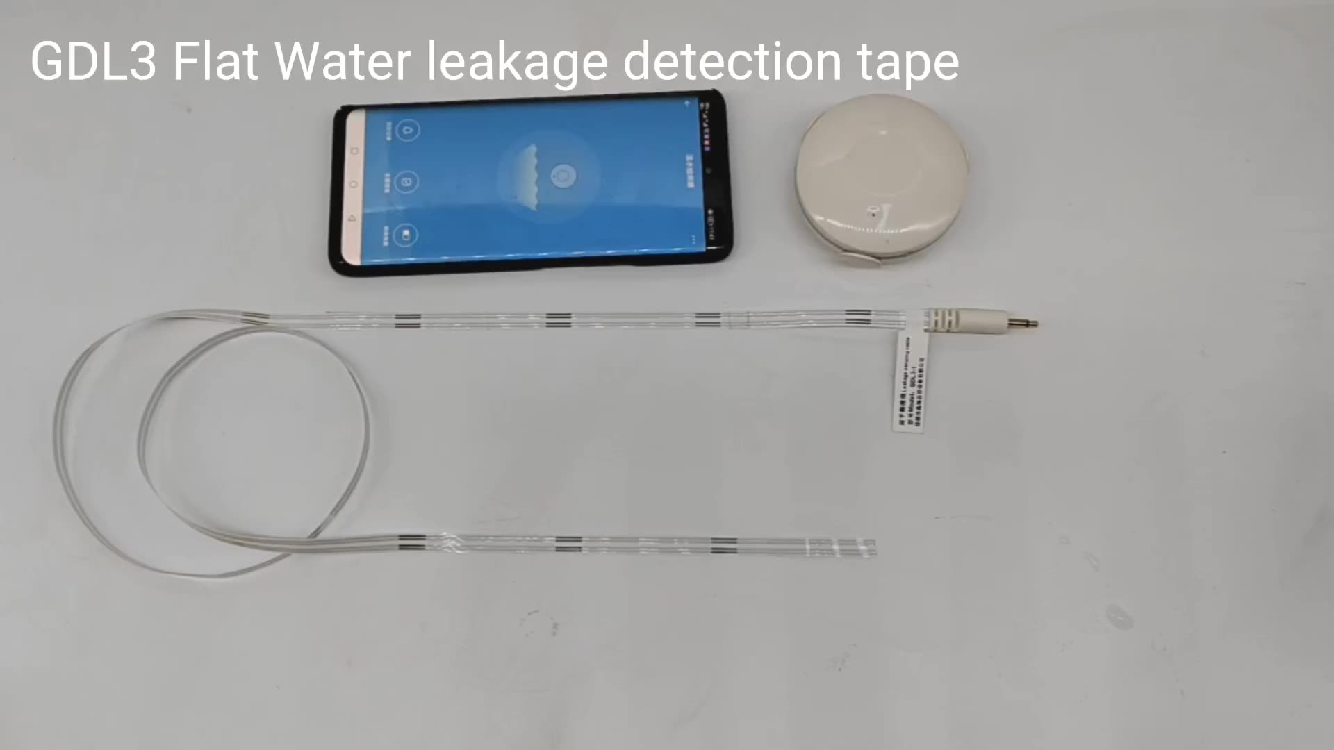Flat Leakage Detection Tape Water Leak Detector Rope Leakage
