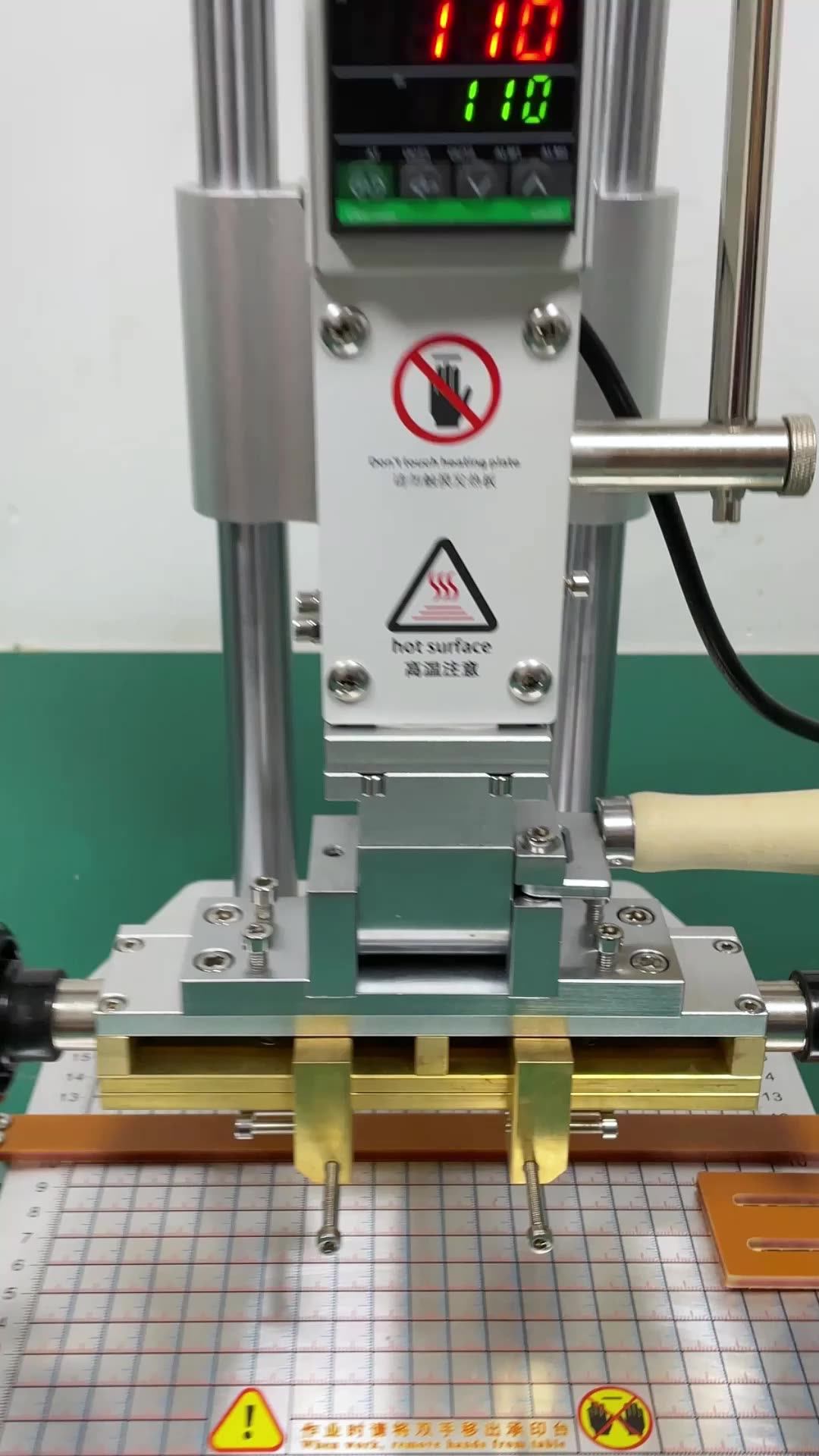 Leather Emboss Hot Stamp Machine With T Slot Book Cover Hot Stamping