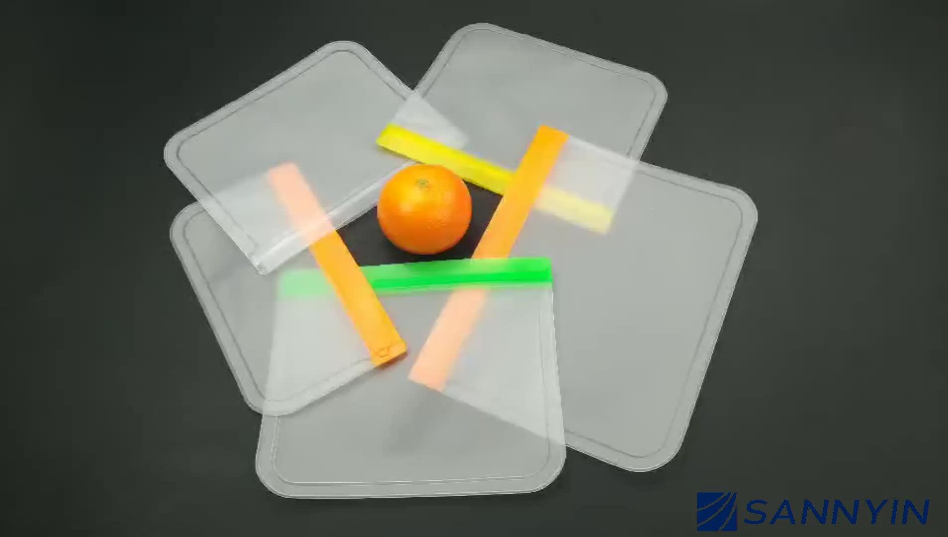 Reusable Zipper Peva Food Storage Bags Buy Food Grade Storage Peva