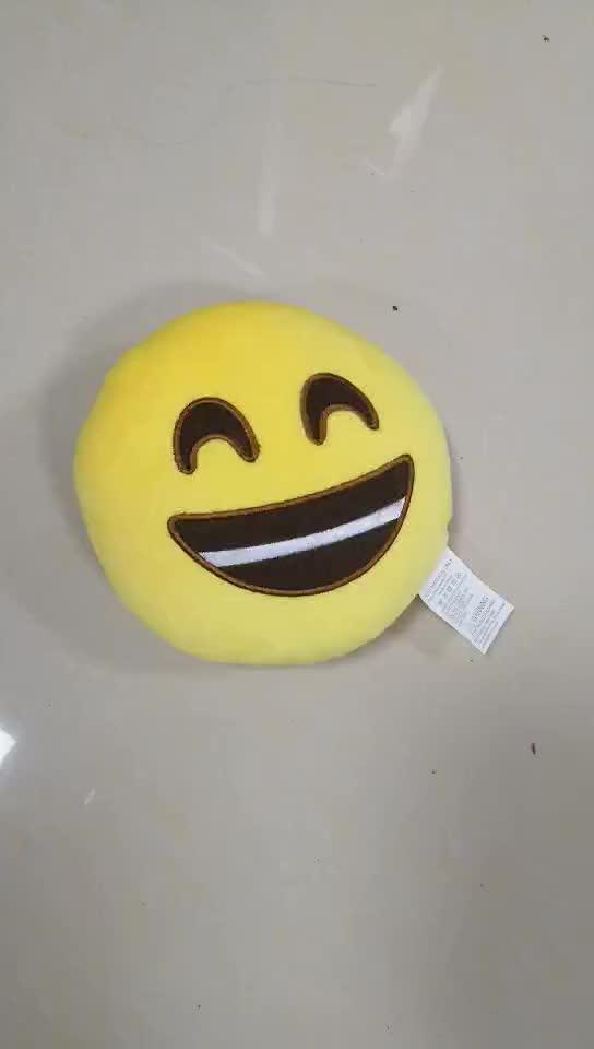 Round Lovely Heart Eye Plush Material Filling Soft Emoji Pillow Buy