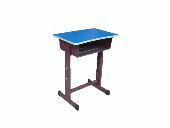 School Reading Table And Chairs Adjustable Single School Desk And Chair