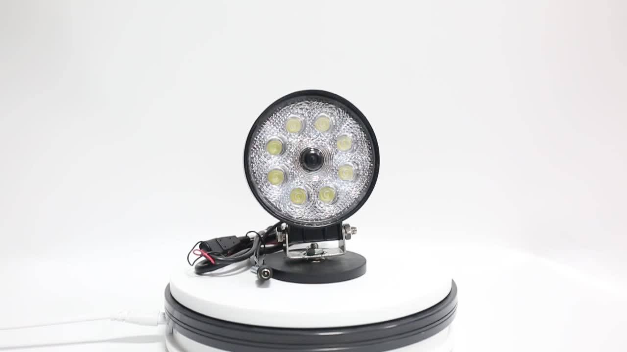 LUVIEW Heavyduty White LED Lights Car Security Camera for Agricultural