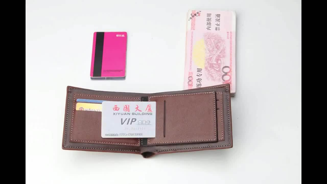 High Quality Pu Leather Wallet Cheap Price Men Pocket Purse Baellery
