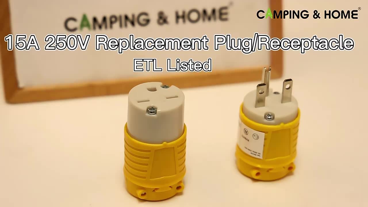 Replacement Plug Replace The Extension Cord Female End Nema 615r