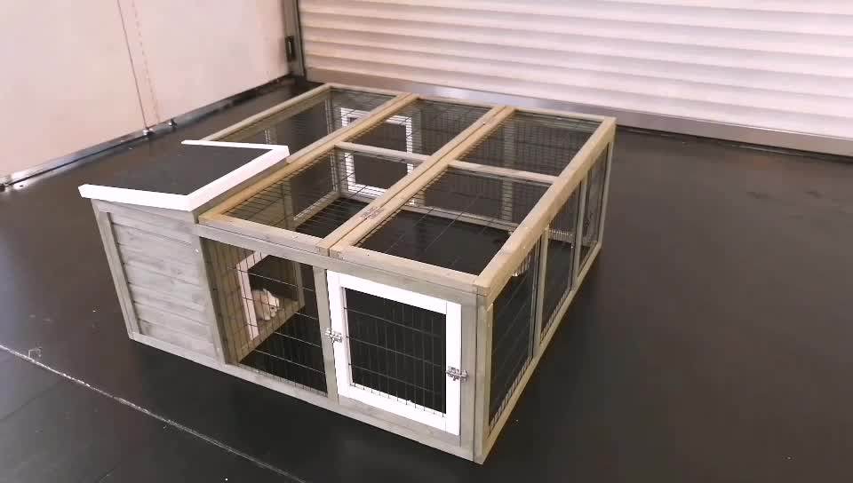 Factory Direct Supplier Industrial Wooden Rabbit Cage Farming For Sale