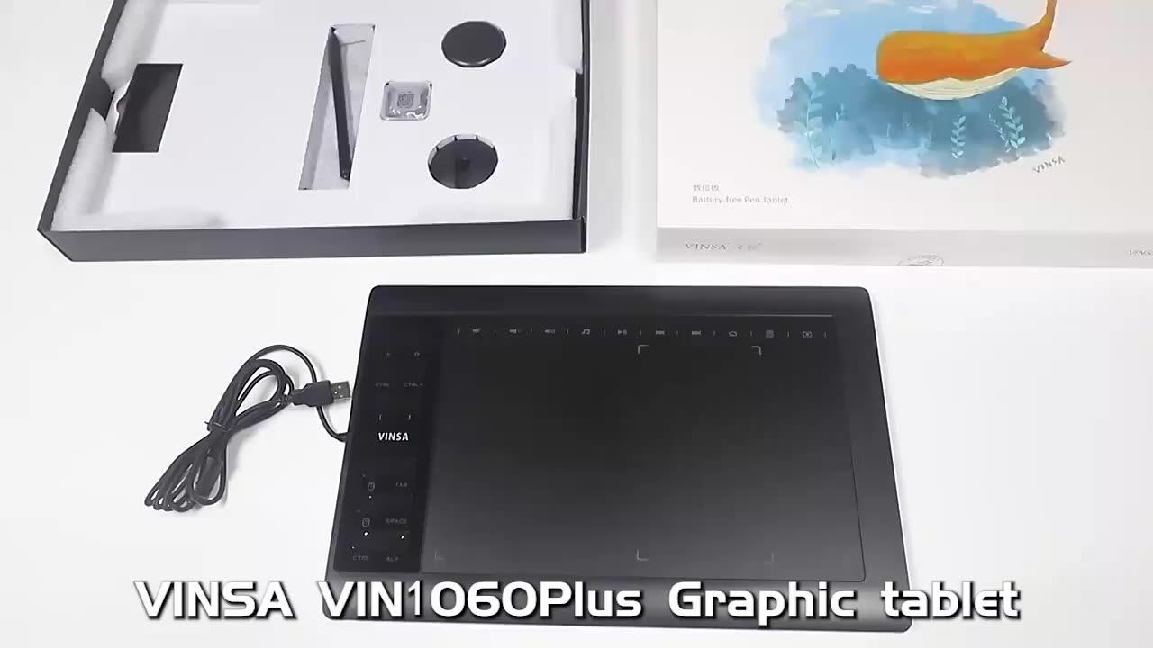 Vinsa 1060plus Professional 8192 Levels Pressure Tilt Function Battery
