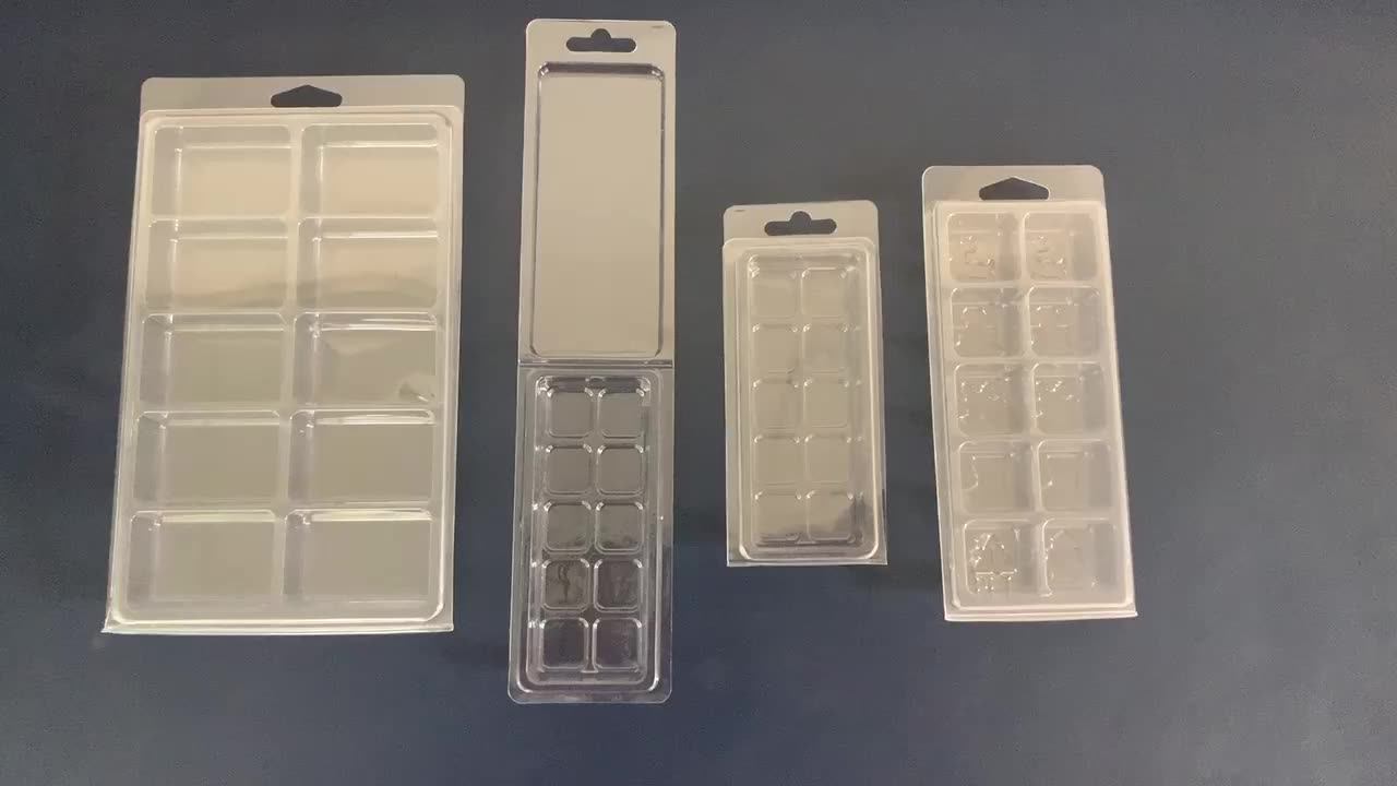 Wax Clamshell,10 Cell Wax Melts Bar Mold Clamshell Wax Melts Packaging