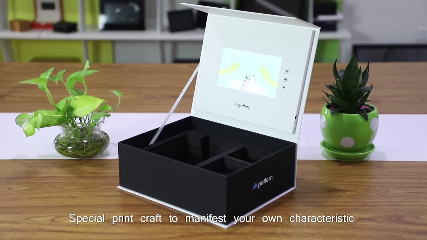 Custom Design Lcd Screen Video Box For Flower,Luxury Gift Box With