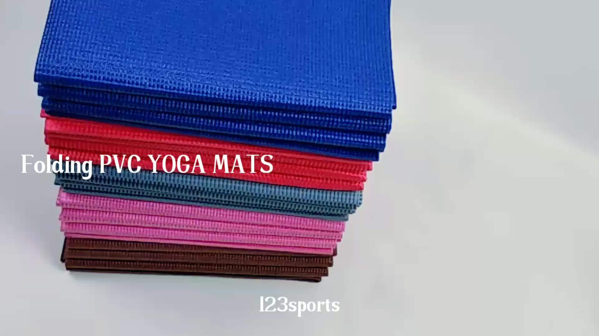 Eco Pvc Foldable Travel Natural Yoga Mat Buy Foldable Yoga Mat