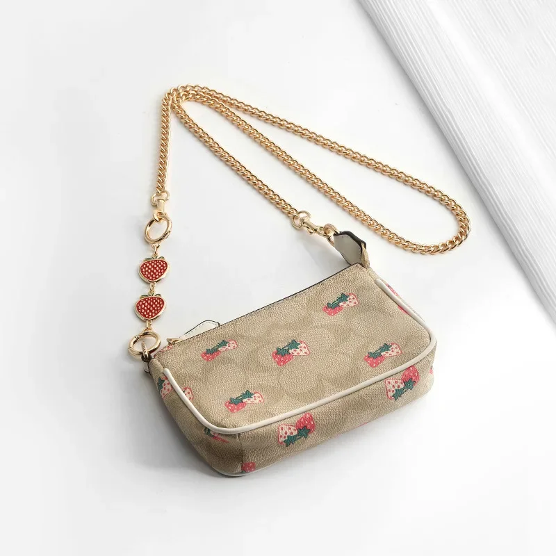 Applicable to Koi Pool bags, extended chain mahjong bag, transformed strawberry bag, chain pearl underarm shoulder strap, single purchase accessories 