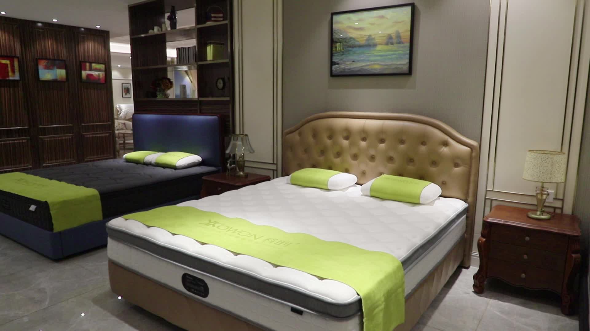 Fireproof Uk Standard Pocket Spring King Mattress Gel Memory Foam