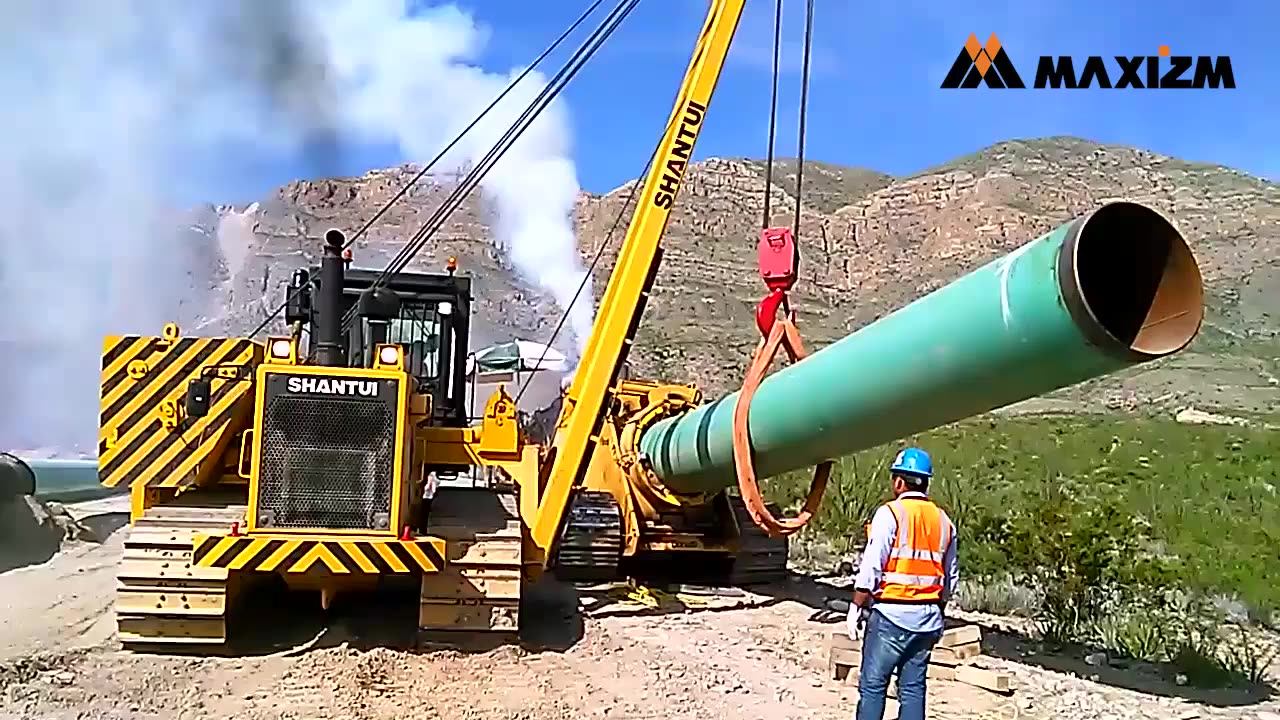 China Shantui 70 Ton Pipelayers Side Boom Pipeline Construction Machine