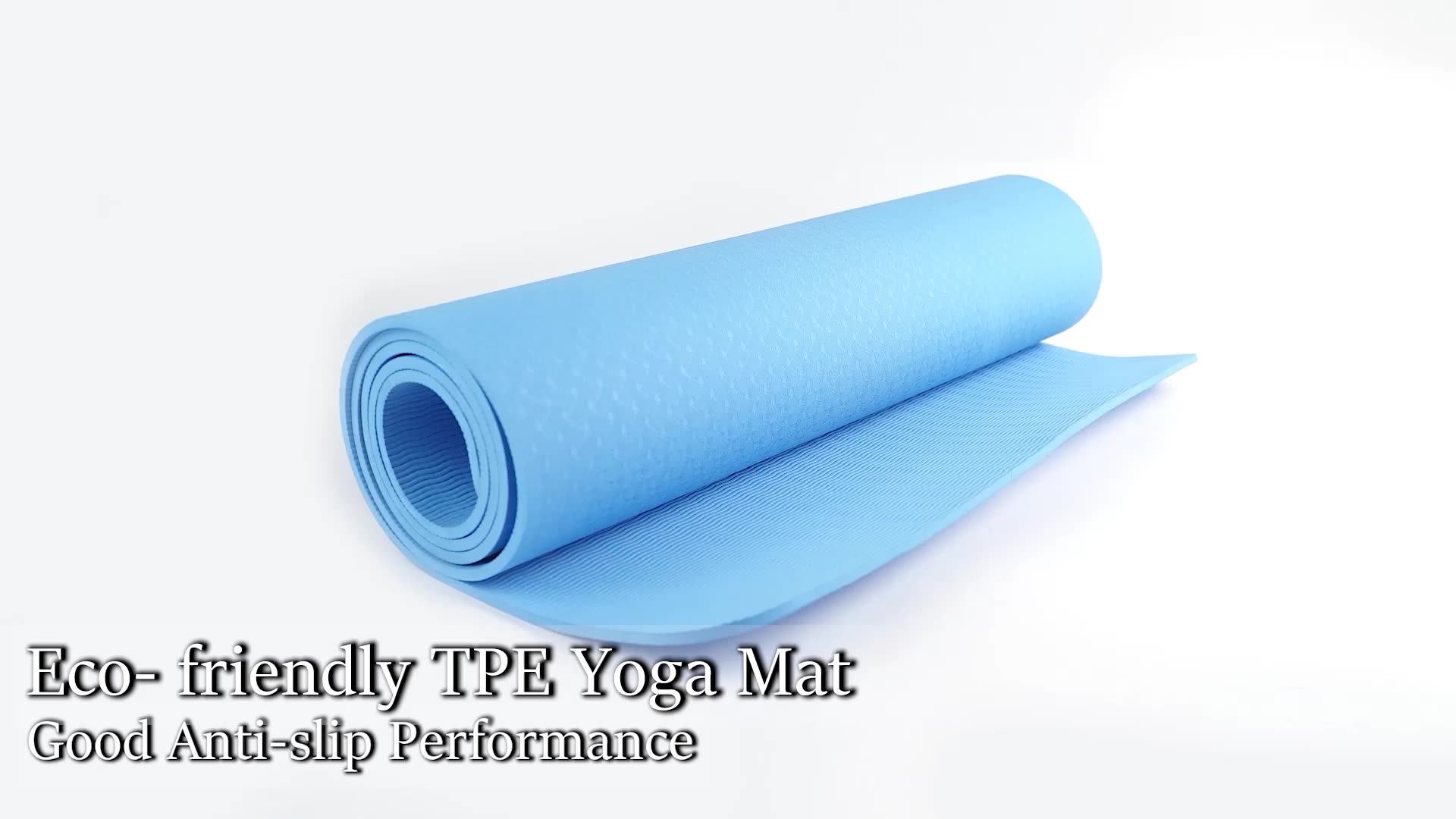 Wholesale Exercise Customized Logo 4mm Tpe Rubber Suede Pu Yoga Mat For