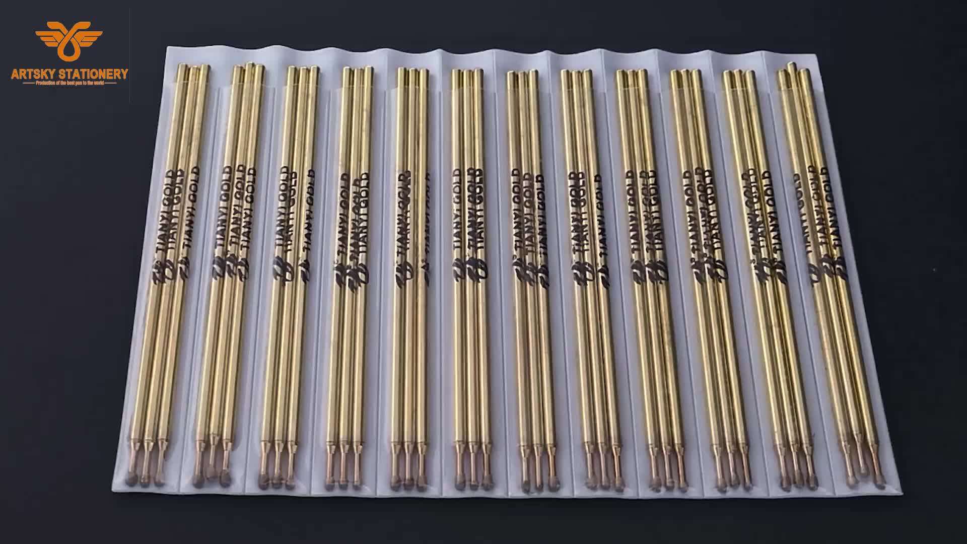 Holsten Silver Refill Pen,Metal Refill Pen,Silver Metal Pen For Leather