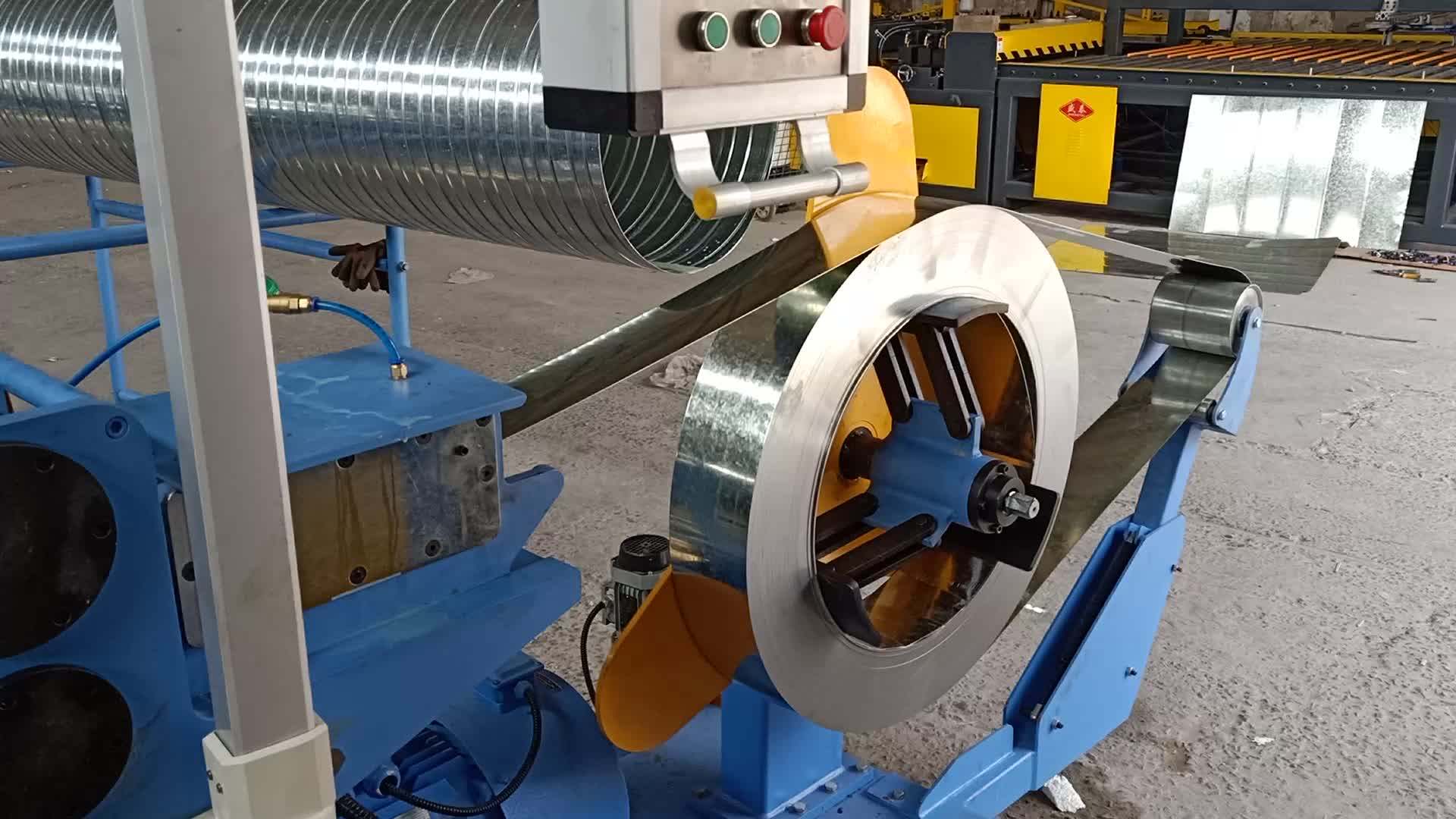 Round Spiral Steel Air Duct Pipe Forming Making Machine Buy Duct
