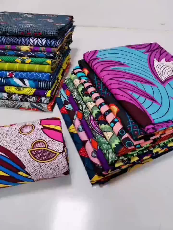 Tessuto con stampe africane personalizzato 100% poliestere Tessuto con stampe africane personalizzato 100% poliestere