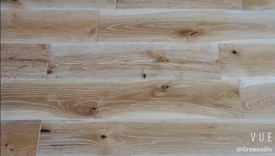 3/4 Inch Hardwood Floor Board European Oak Smooth/brushed Natural Solid