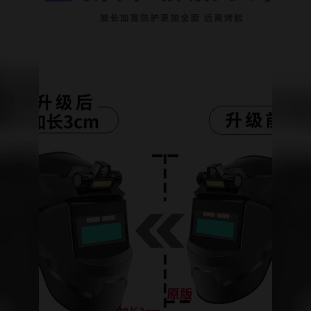 Tự động làm mờ tấm chắn hàn mặt nạ hàn toàn mặt thợ hàn mũ hàn nhẹ argon hàn hồ quang tấm chắn mặt gắn trên đầu mũ trùm đầu con sâu nón trùm y tế 