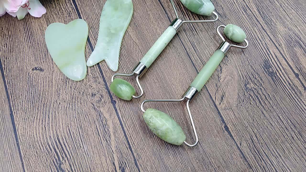 Jade Foot Massager Hammer Massage Jade Stone Roller Heat Massage From