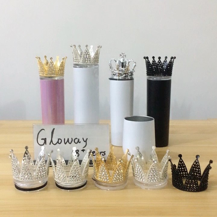 DIY crown topper of the tumbler Decoration on the lid 20oz 30oz