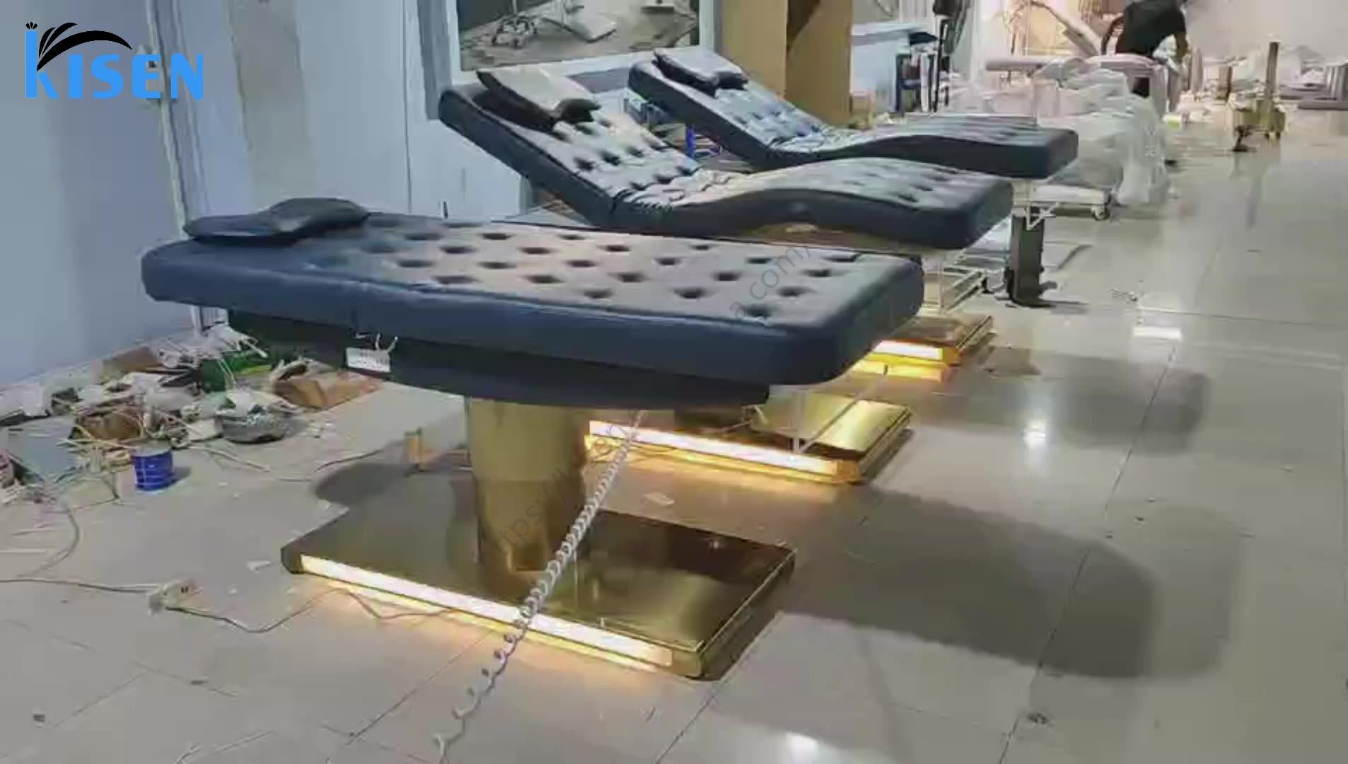 Kisen Luxury Led Light Black Electric Facial Beauty Custom Lash