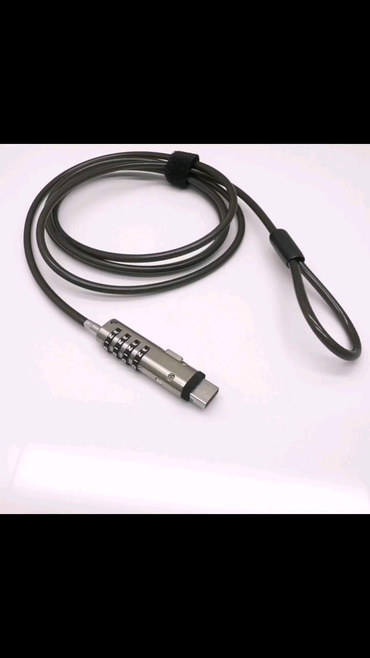 Customized 4 Digital Usb Laptop Security Cable Lock For Computer And ...