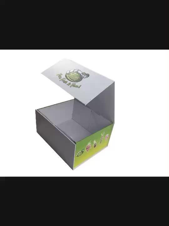 Matte Black Foldable Paper Packaging Cardboard Gift Collapsible