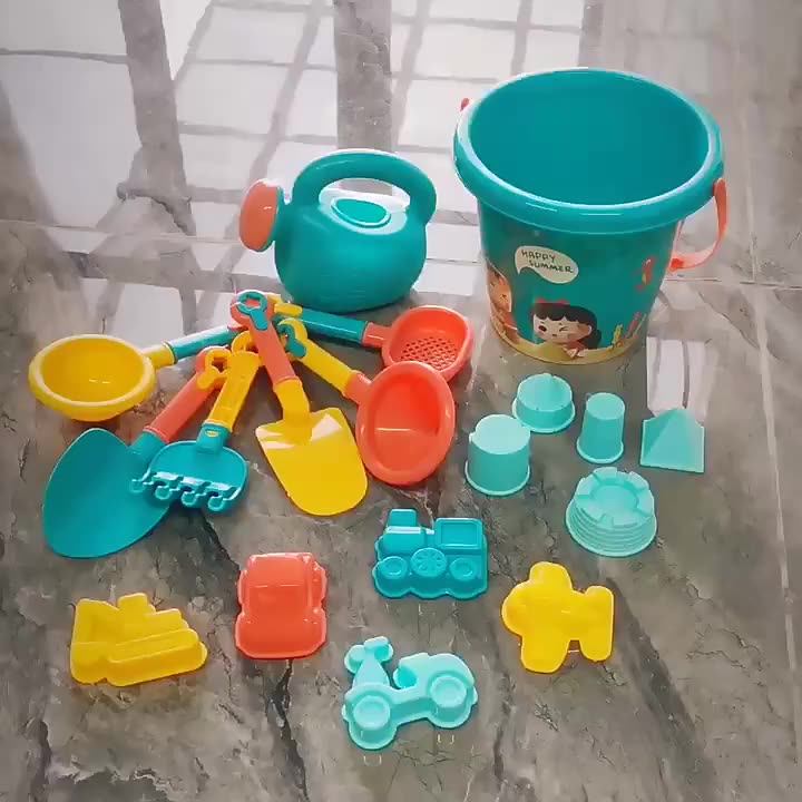Outdoor Sand Moulds For Kids Beach Sand Bucket Sand Rake Shovel Beach