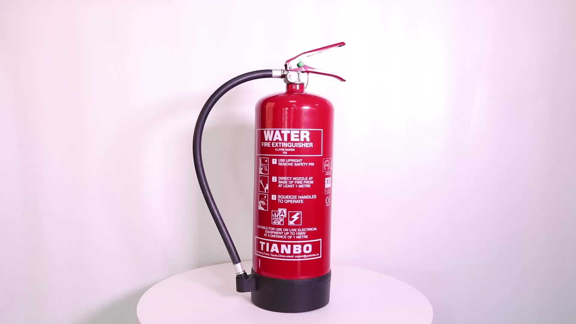 6l Waterbased Fire Extinguisher With Ce En3 Lpcb Approve/ Fire