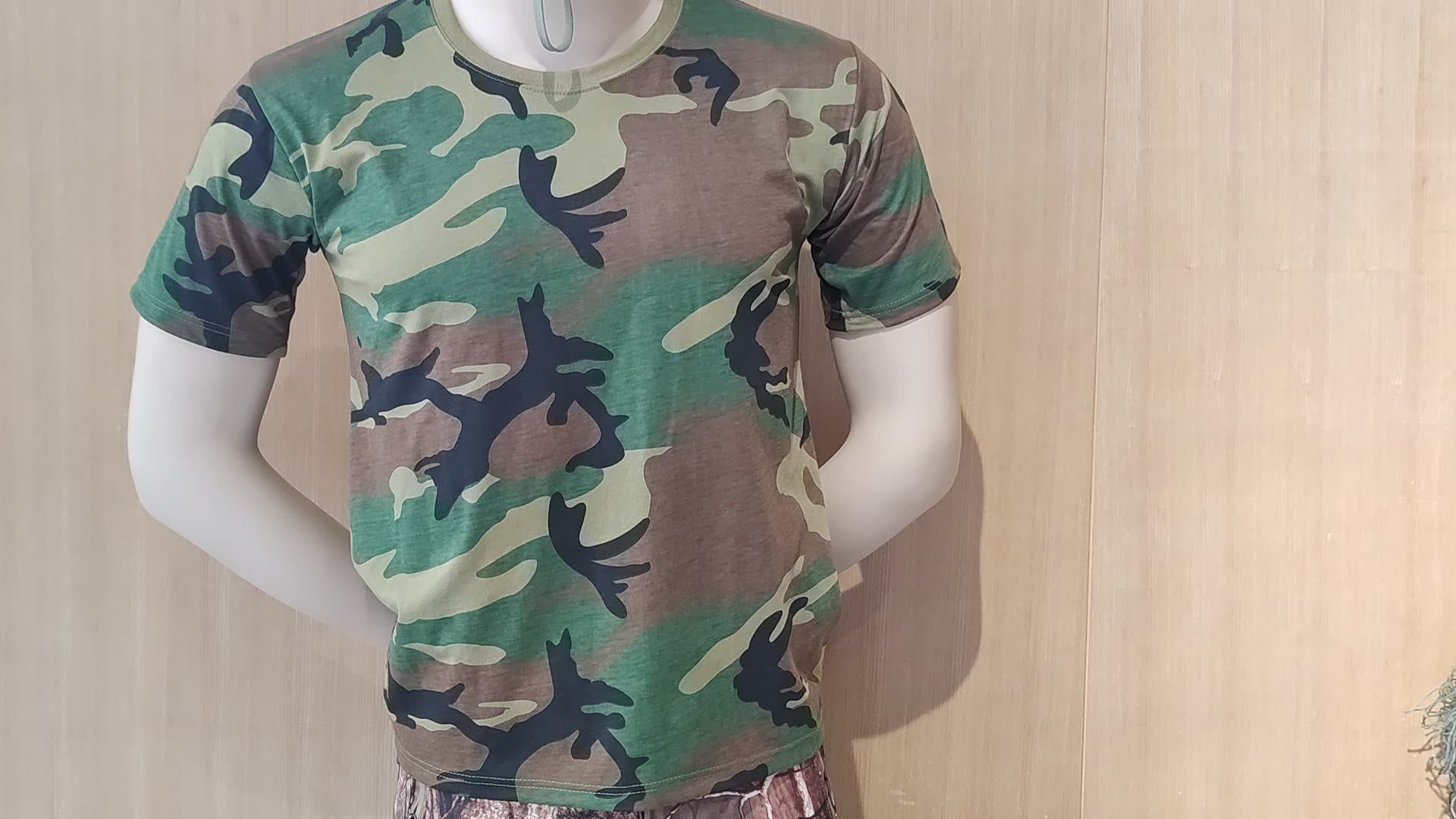 Wholesale Cotton Summer Men Outdoor Camouflage T Shirts For Outdoor