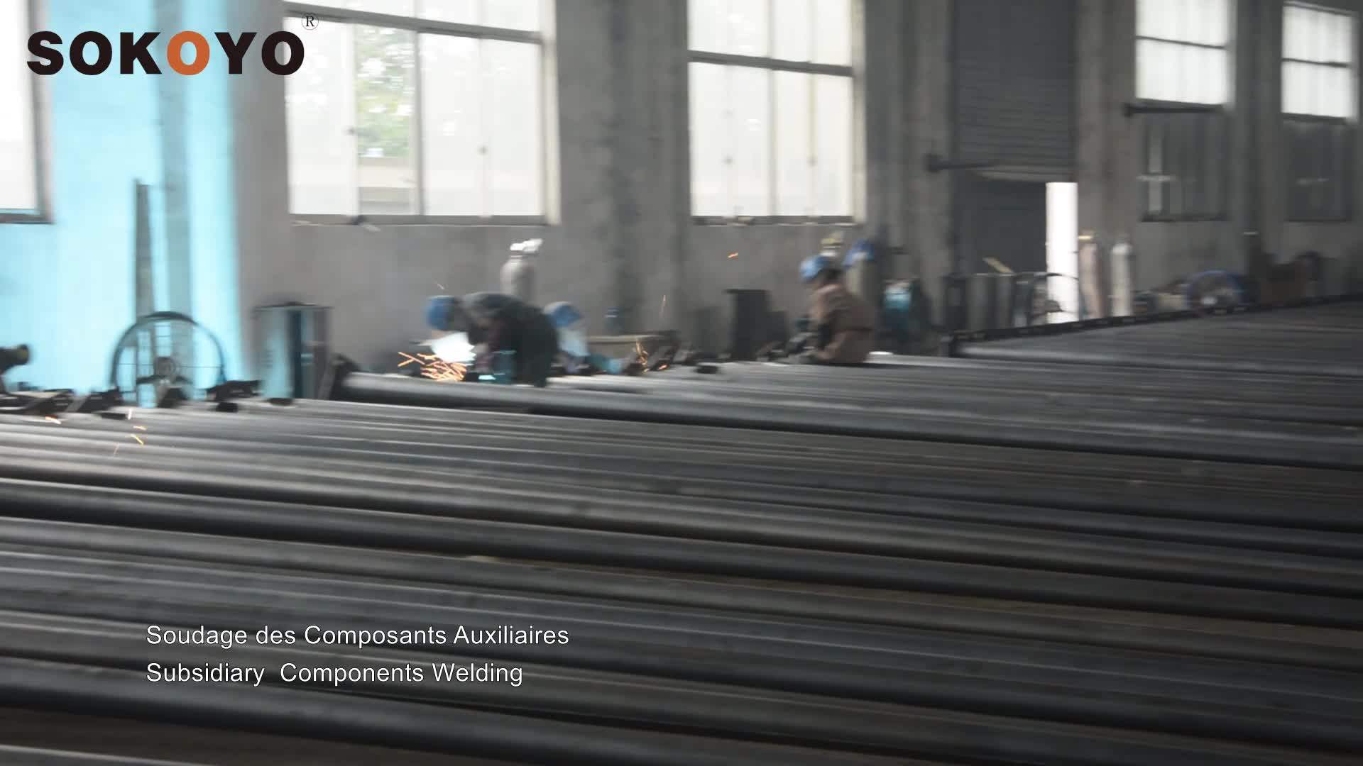 Sokoyo Single Arm Metal Galvanized Steel Used Street Light Pole For