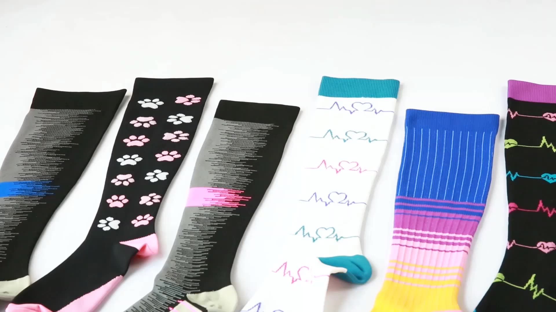 New Unisex Knee High Leg Circulation Support Stretch Pressure Socks