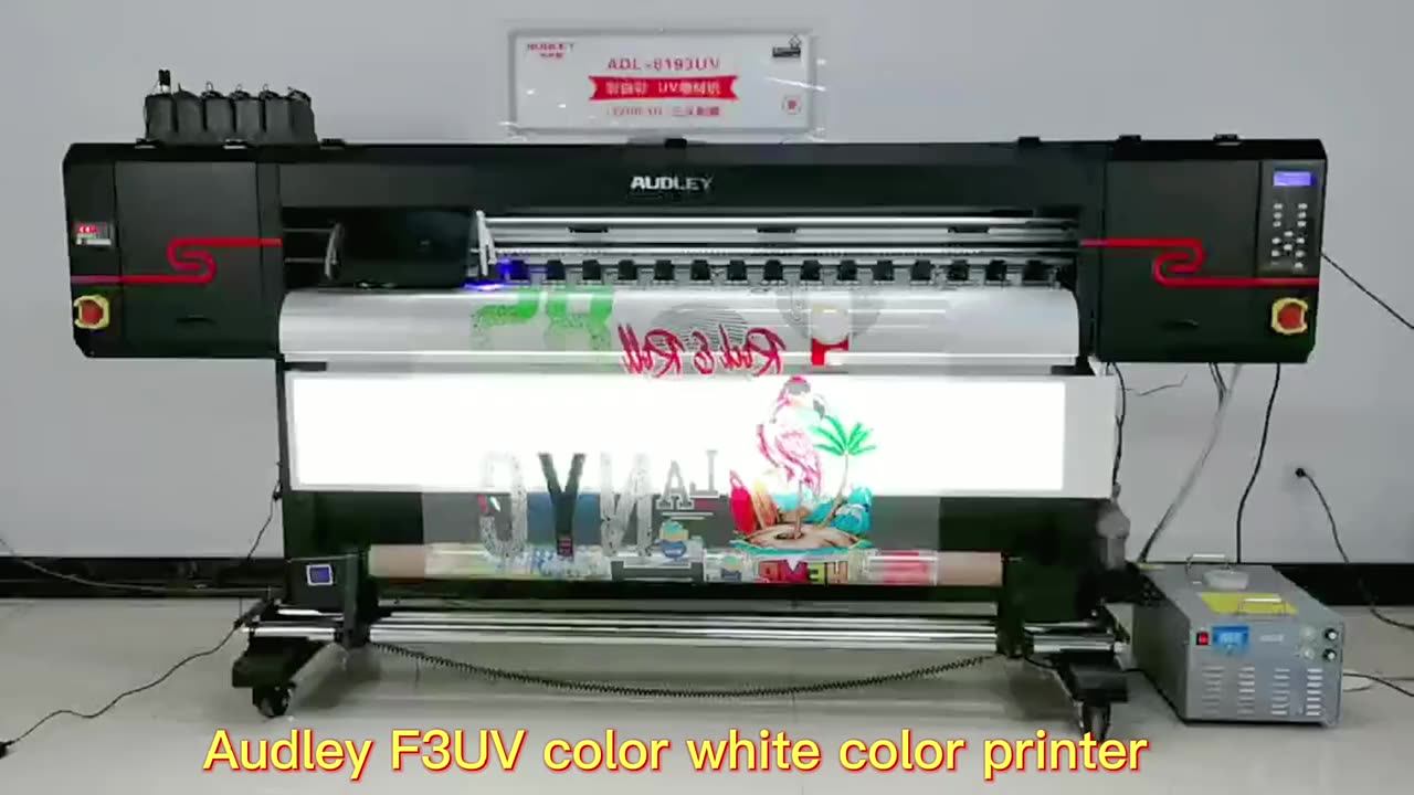 Audley Uv Printer 1.8m Width Cmykw Uv Ink Uv Led Printer Large Format