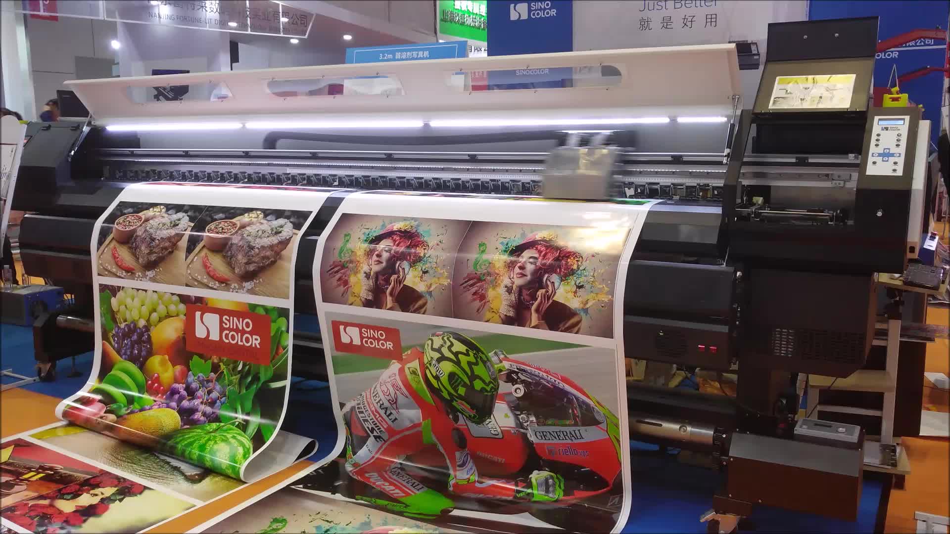 Digital Vinyl Banner Printing Machine Sinocolor Eco Solvent Printer For 