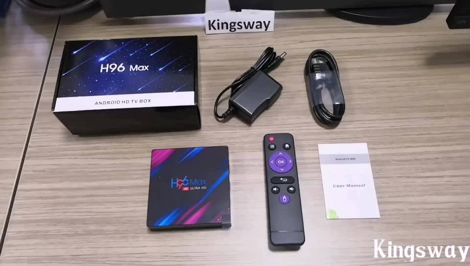 Wholesale Rk3318 H96 Max 4gb Ram Tv Box Android 10 Quad Core Support 4k