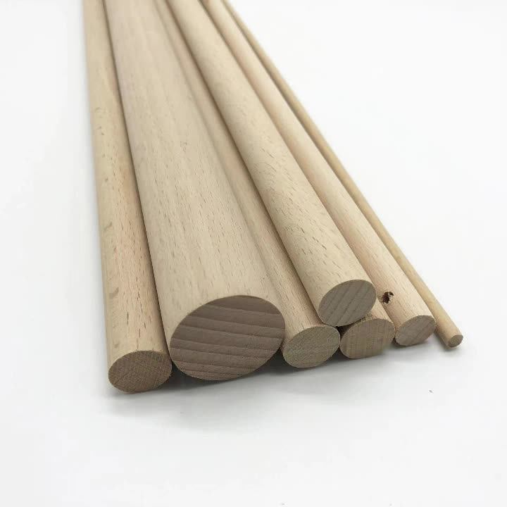 Wooden Rods Round Rods Wooden Rods Beech 1 M Long 8 Different Diameters To Choose From Wood