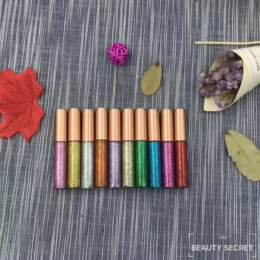 Wholesale Oem Cosmetics Shiny 10colors Eye Shadow Eyeliner Glitter