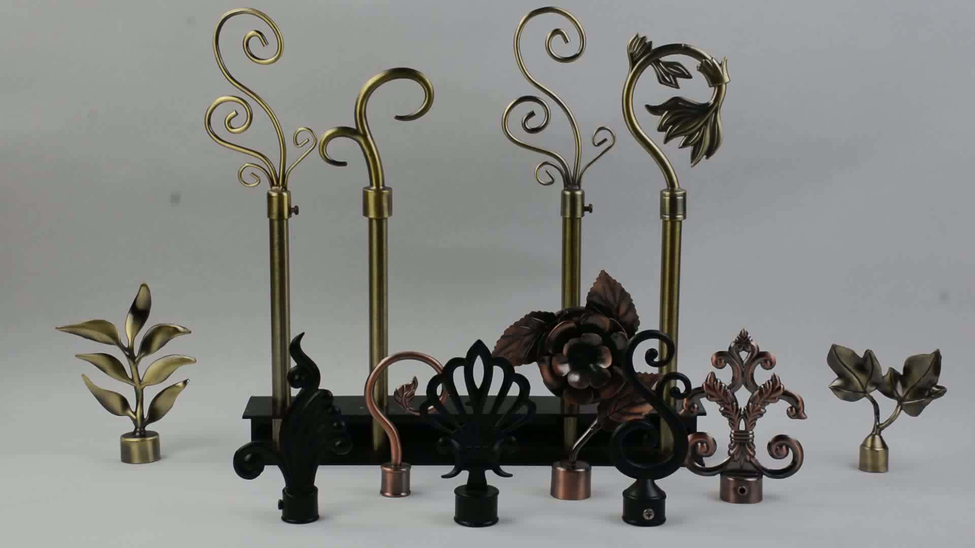 Kyok Garden Decorfinials Pair Metal 24 Inch Crystal Ball Finial Flat