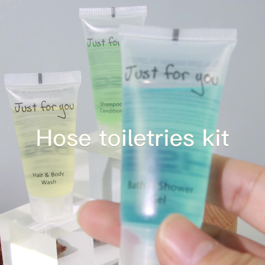 Custom Logo Hotel Bathroom Toiletries Shampoo Oem Hotel Amenities Set