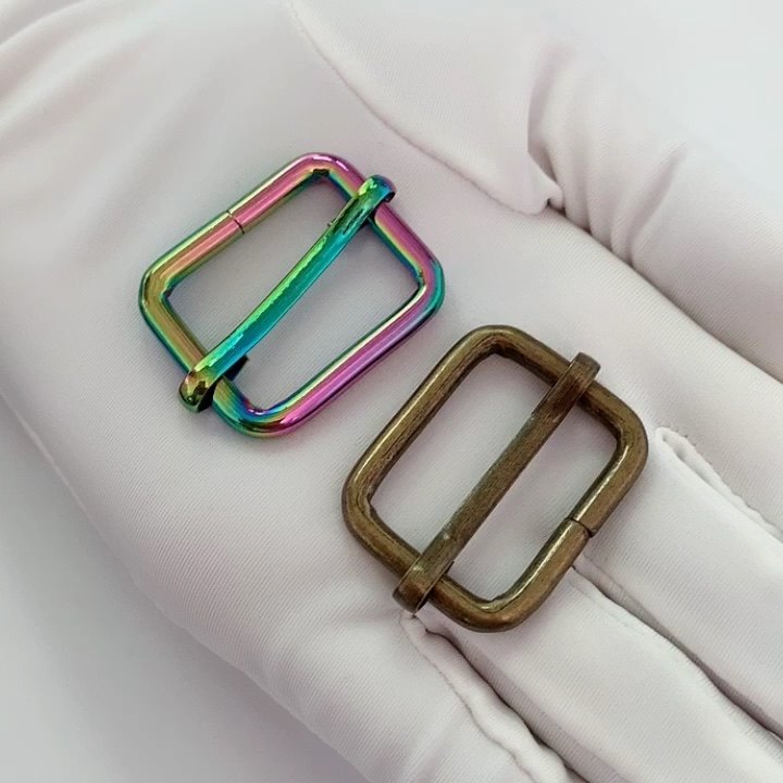 Professional Made 20mm Metal Triglide Pin Buckle Alloy Metal Bag