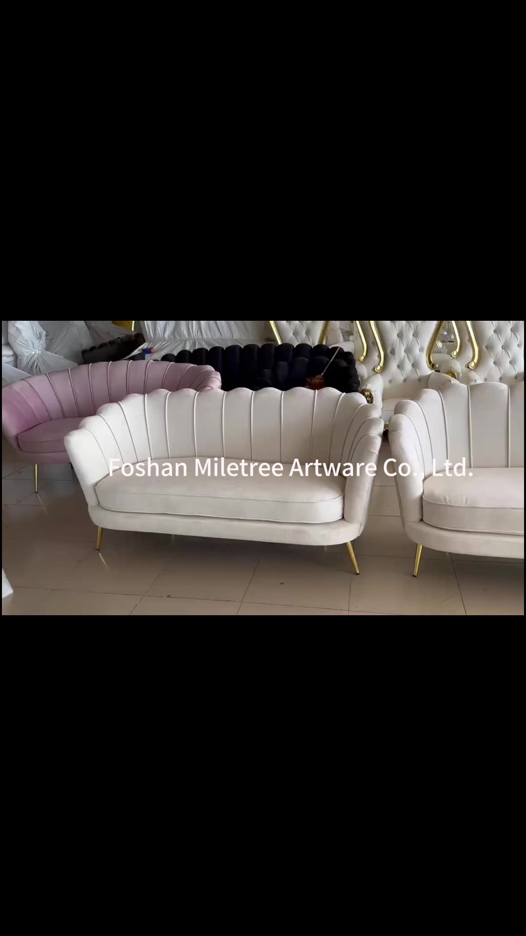 ウェディングデコレーション用ホワイトベルベットソファ 98x80x150cm