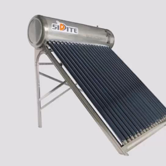 Galvanized Steel Plate Type Solar Water Heater Low Non Pressure Bearing