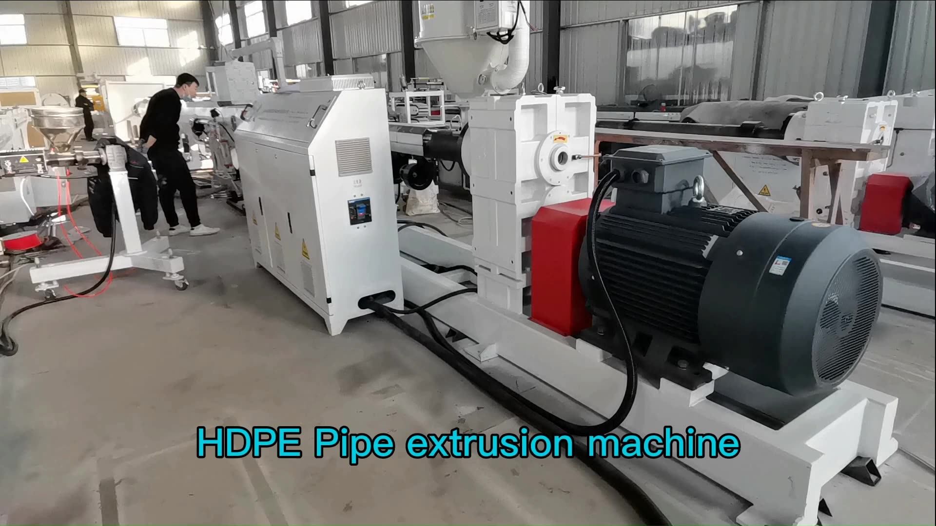 German Quality Plastic Extruder Machinery For Hdpe Pipe Making Machine
